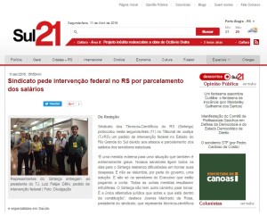 SISEJUFE PRESSIONA GloboNews para retificar informação sobre