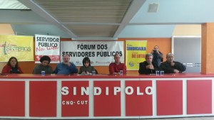 Presidente do Sintergs Joanes Machado da Rosa participou dos debates