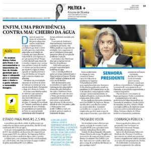 Coluna de política do jornal Zero Hora (11/08)