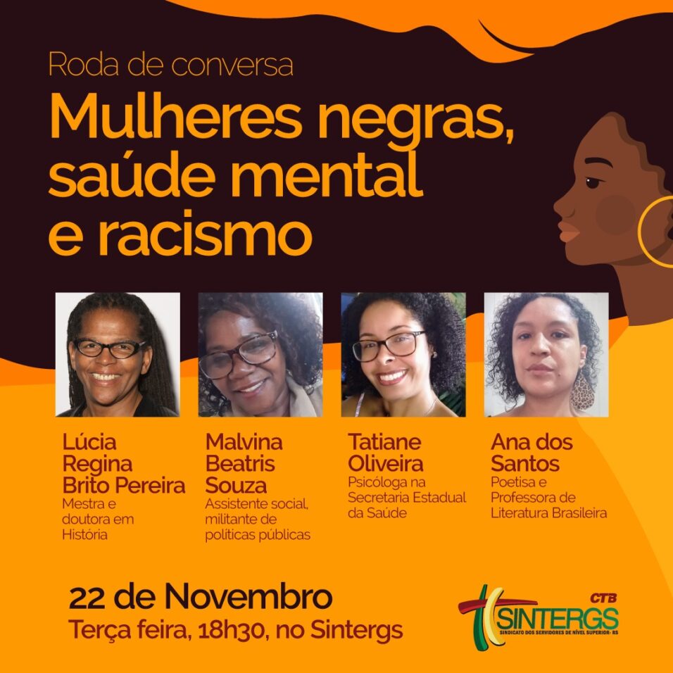 Live - Saúde Mental e aspectos raciais da mulher negra - Conselho Regional  de Psicologia Santa Catarina - 12ª Região